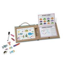 Melissa & Doug - Play, Draw, Create Reusable Drawing & Magnet Kit - Ocean - Mi Bebe Market