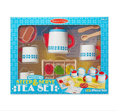 Melissa & Doug – Wooden Steep & Serve Tea Set - Mi Bebe Market