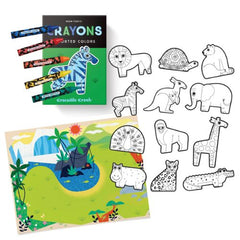 Cocodrile Creek - Stickers para Colorear de Animales