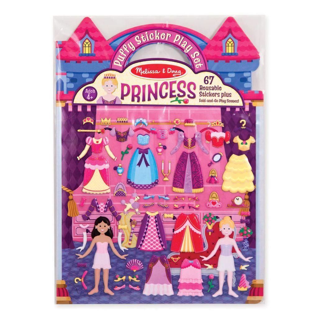 Melissa & Doug – Puffy Stickers Set - Princesas