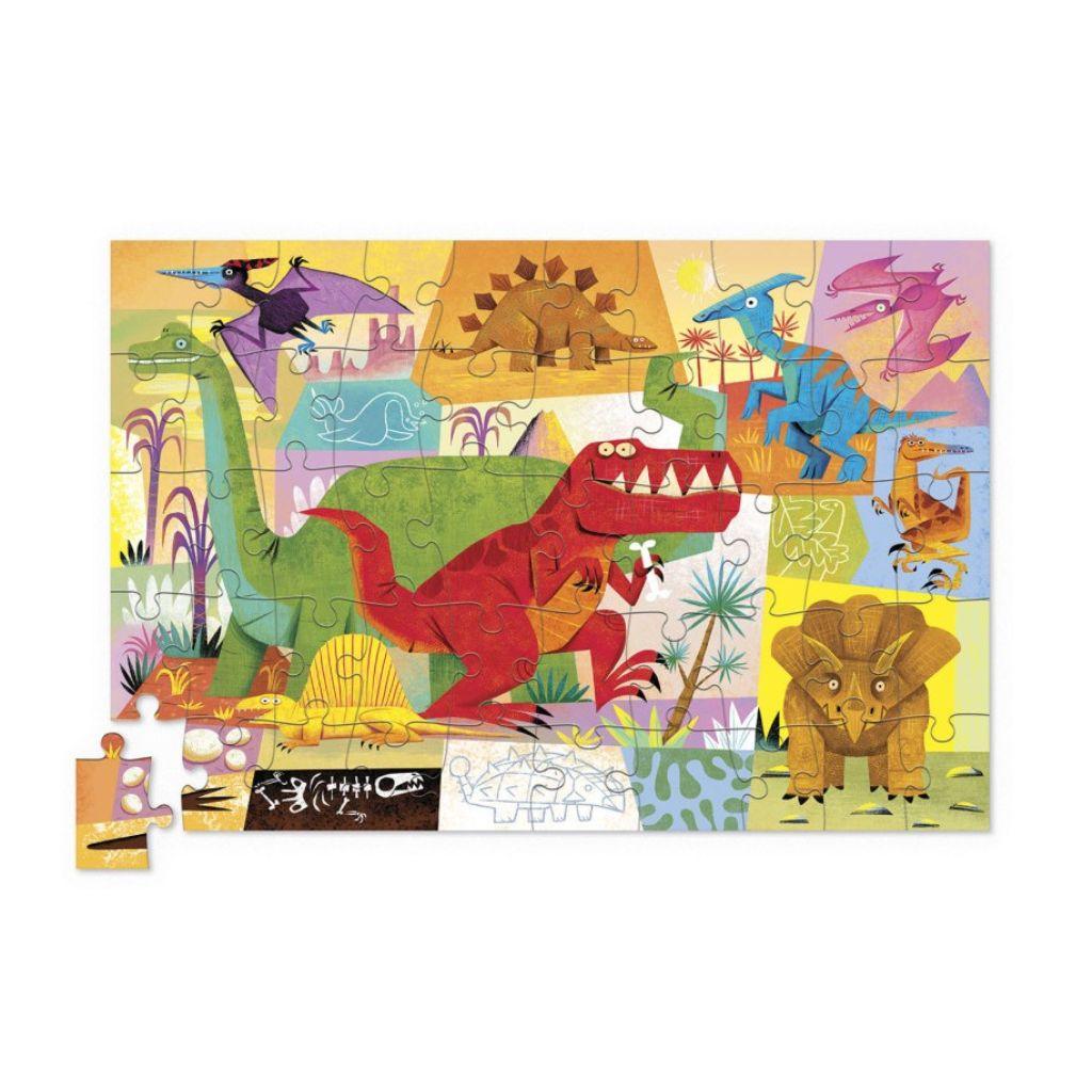 Cocodrile Creek Rompecabezas 50pz Dinosaurios
