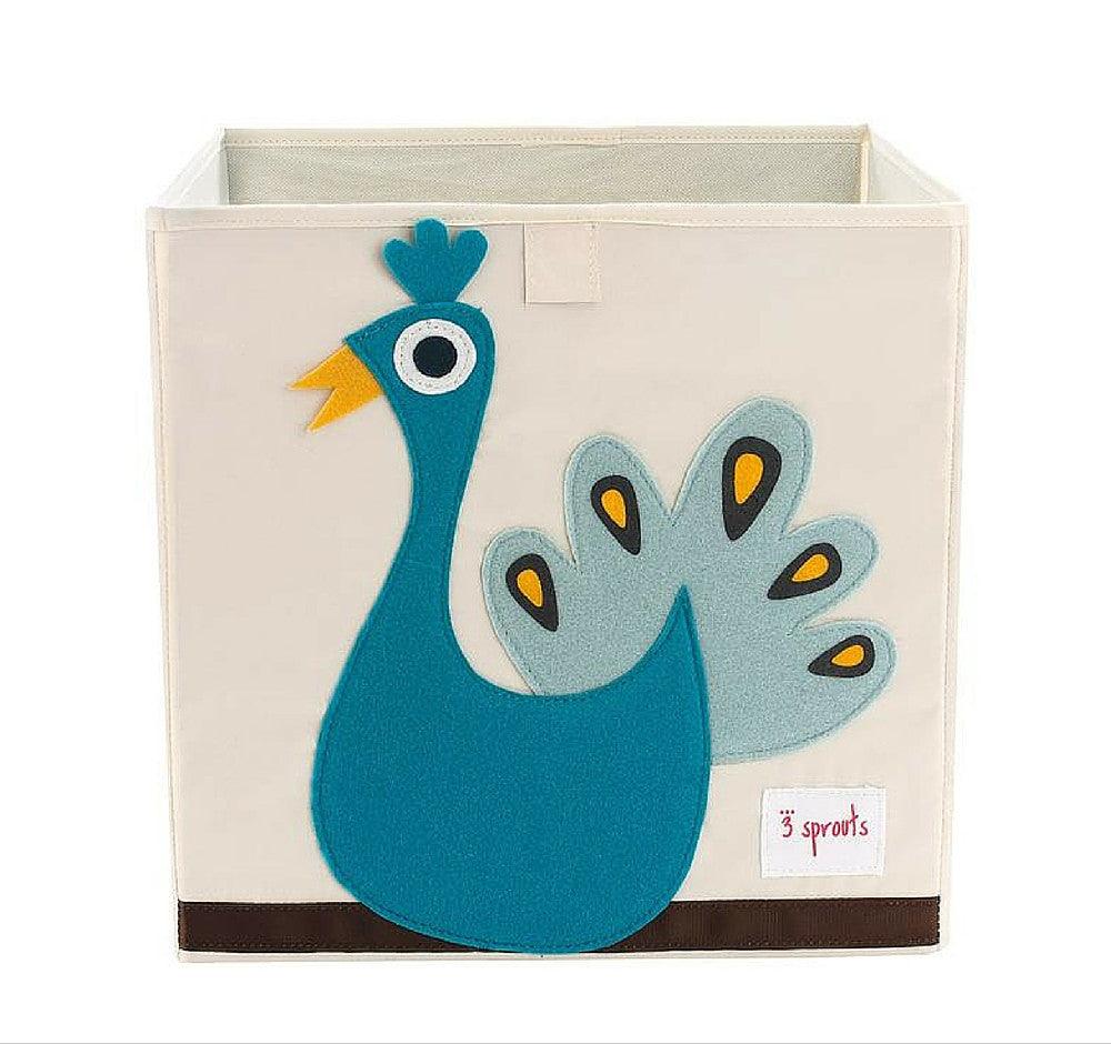 3 Sprouts - Caja Organizadora Blue Peacock - Mi Bebe Market