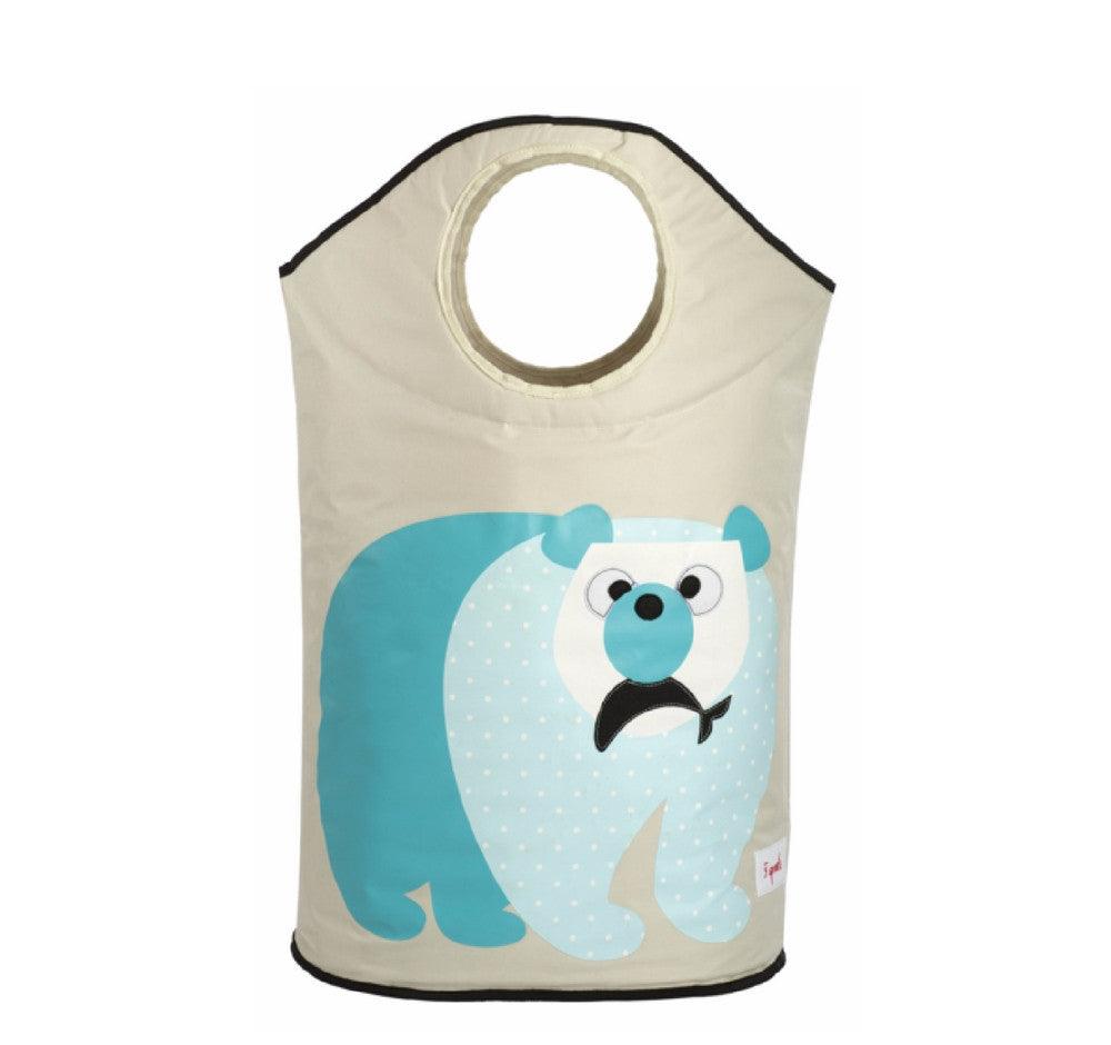 3 Sprouts - Cesto para la ropa Polar Bear - Mi Bebe Market