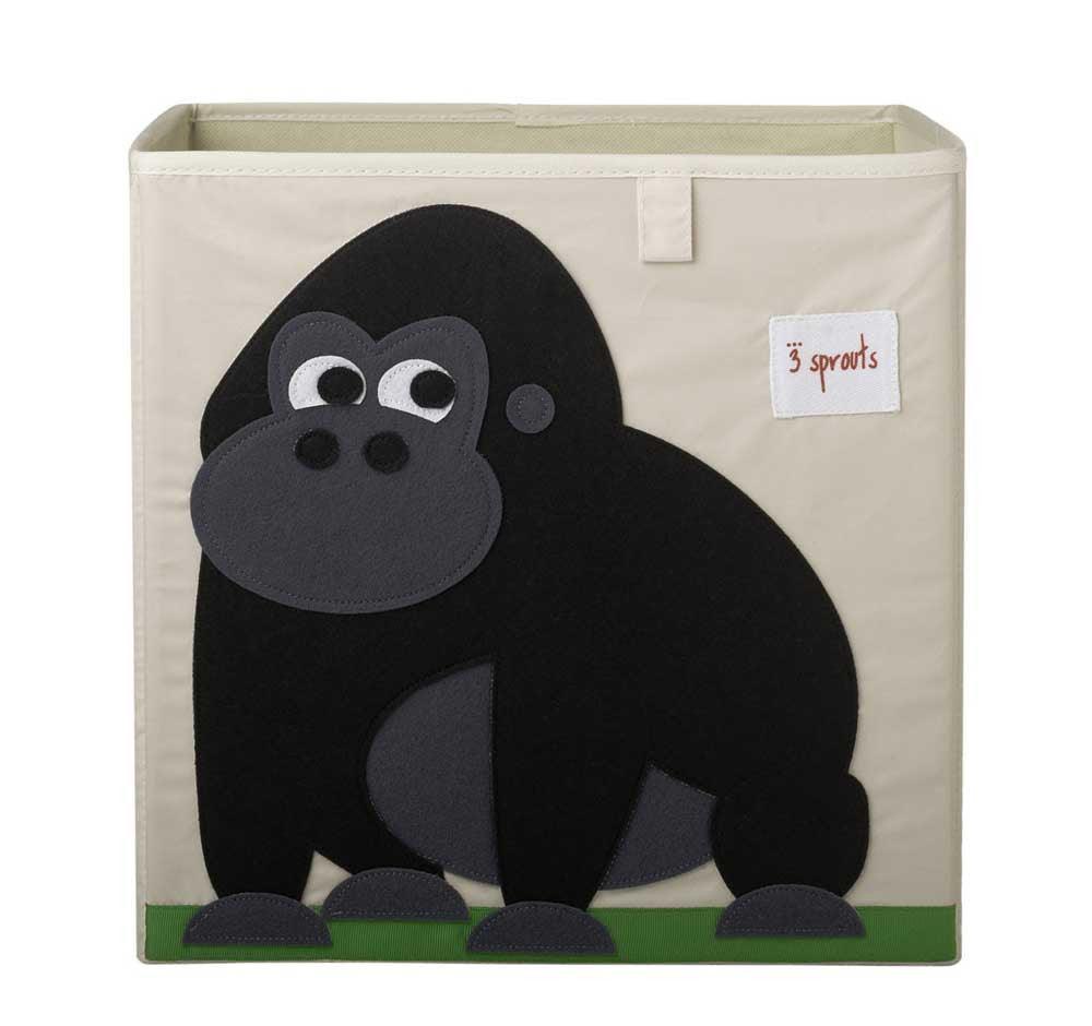 Caja organizadora con diseño de gorila de 3Sprouts