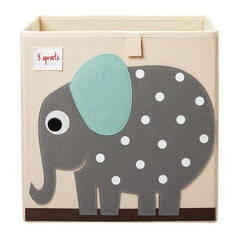 3 Sprouts - Caja Organizadora Grey Elephant - Elefante - Mi Bebe Market