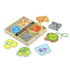 Melissa & Doug – Alphabet Lacing Cards - Mi Bebe Market