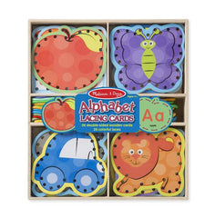 Melissa & Doug – Alphabet Lacing Cards - Mi Bebe Market
