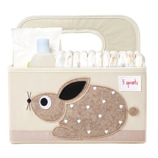 3 Sprouts –  Diaper Caddy Rabbit / Conejo