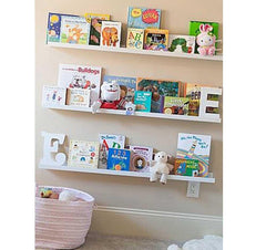 Ikea - Estante Largo Con Ranura, Blanco Mate - Mi Bebe Market