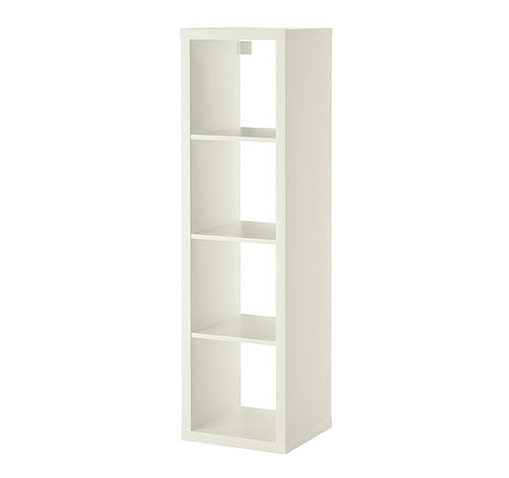 Ikea - Mueble de 4 espacios vertical u horizontal, Blanco Mate