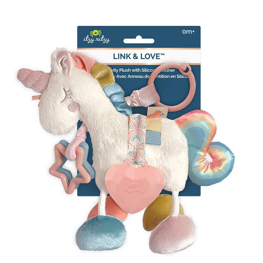Itzy Ritzy - Juguete Sensorial- Unicornio Link and Love