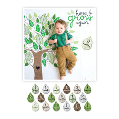 Lulujo - First Year Blanket Set Here I Grow Again - Mi Bebe Market