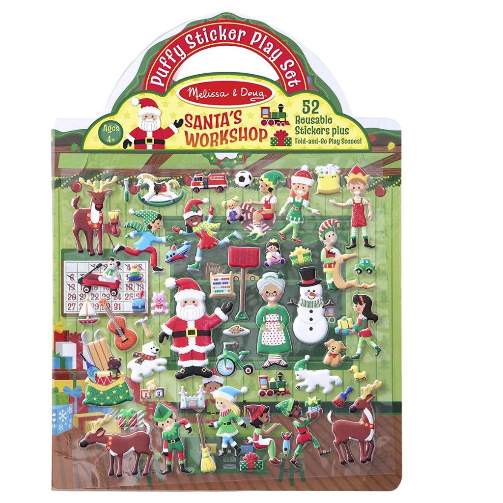 Melissa & Doug – Puffy Stickers Set - Santas Workshop