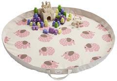 3 Sprouts - Play Mat Organizador Pink Elephant - Mi Bebe Market