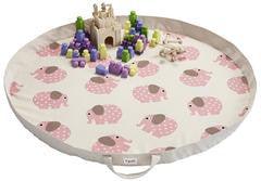 3 Sprouts - Play Mat Organizador Pink Elephant