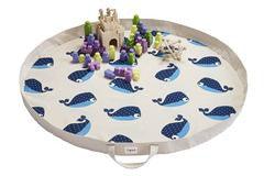 3 Sprouts - Play Mat Organizador Blue Whale - Mi Bebe Market