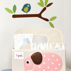 3 Sprouts –  Diaper Caddy Elephant / Elefante - Mi Bebe Market