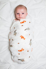 Lulujo - Forest Cotton Swaddle - Mi Bebe Market