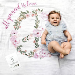Lulujo - First Year Blanket Set All You Need Is Love - Mi Bebe Market