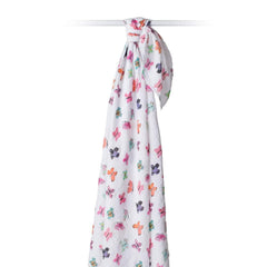 Lulujo - Butterfly Cotton Swaddle -Sabanilla Mariposas - Mi Bebe Market