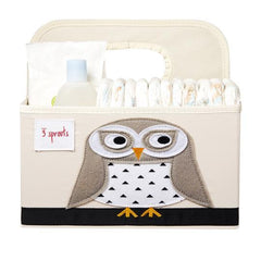 3 Sprouts –  Diaper Caddy Owl - Mi Bebe Market